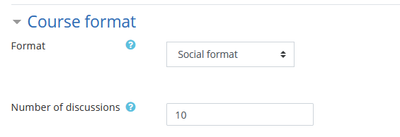 course social format