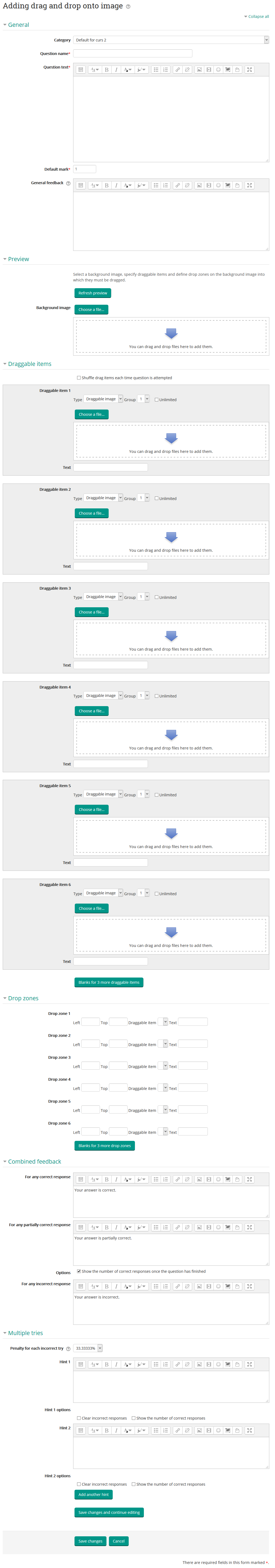 adauga intrebare de tipul drag&drop image