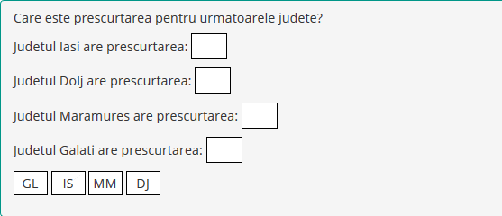 exemplu intrebare de tipul drag&drop text