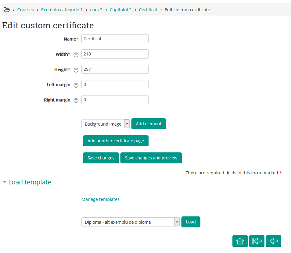 edit custom certificate