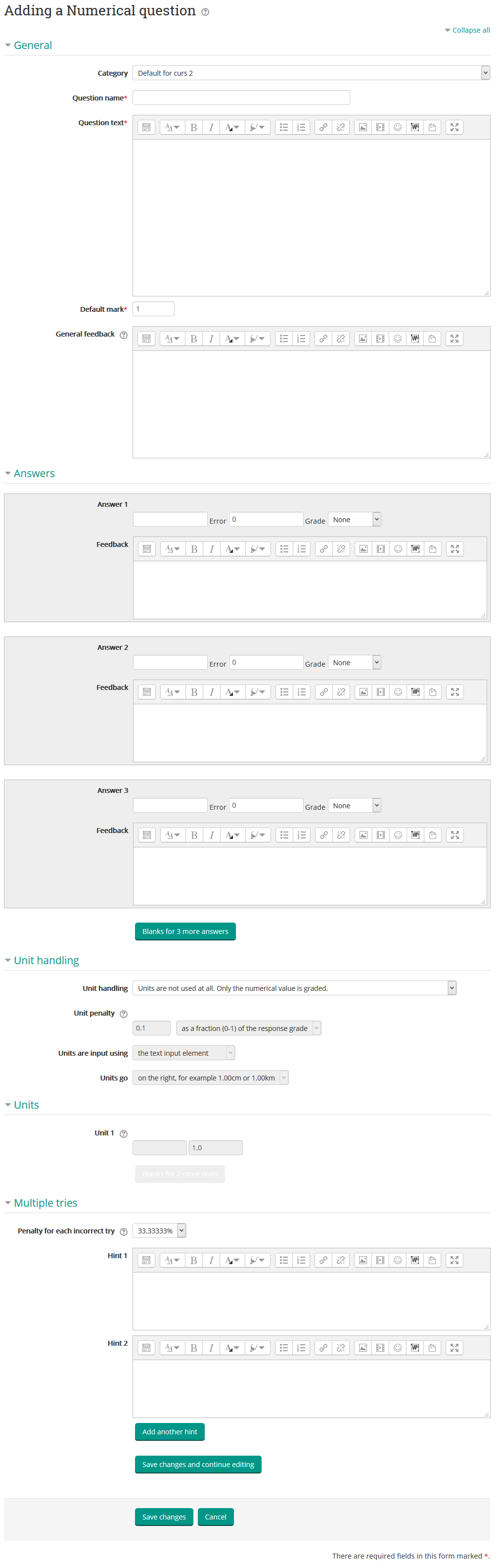 adauga intrebare de tipul numerical