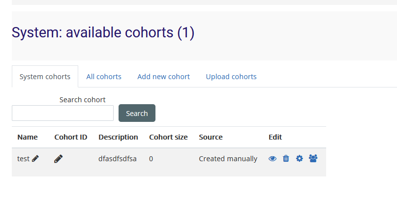 cohorte din contextul system